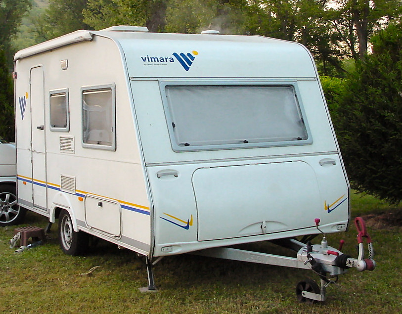 A caravan trailer